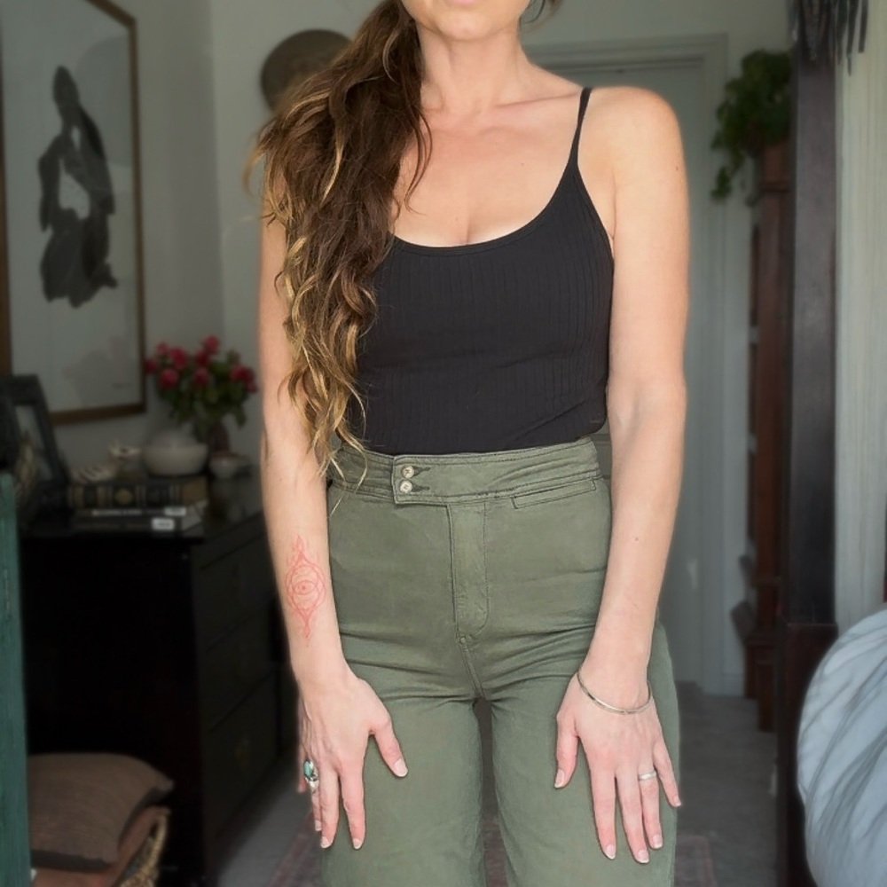 Sezane Olive Green Pants